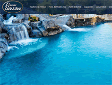 Tablet Screenshot of premierpoolsandspas.com
